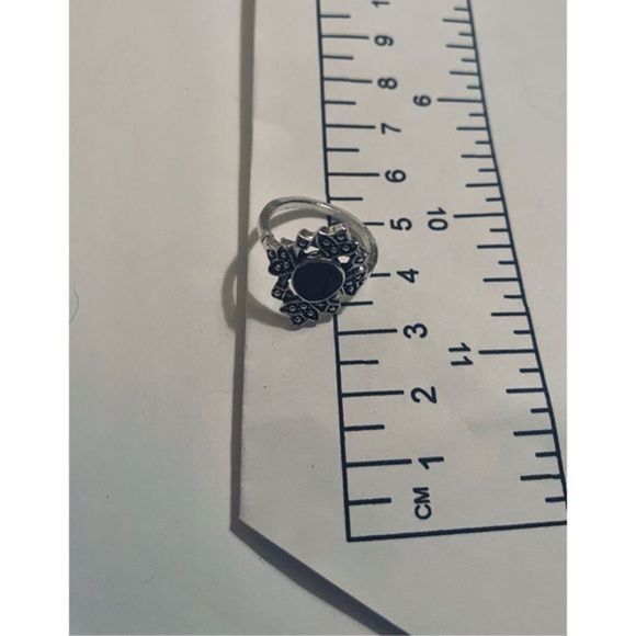 Cute black and SILVER GOTH RIN - Picture 5 of 5